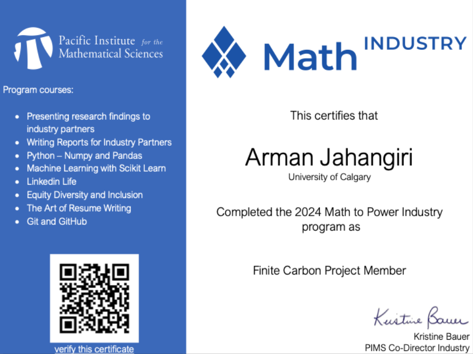 Certificate preview